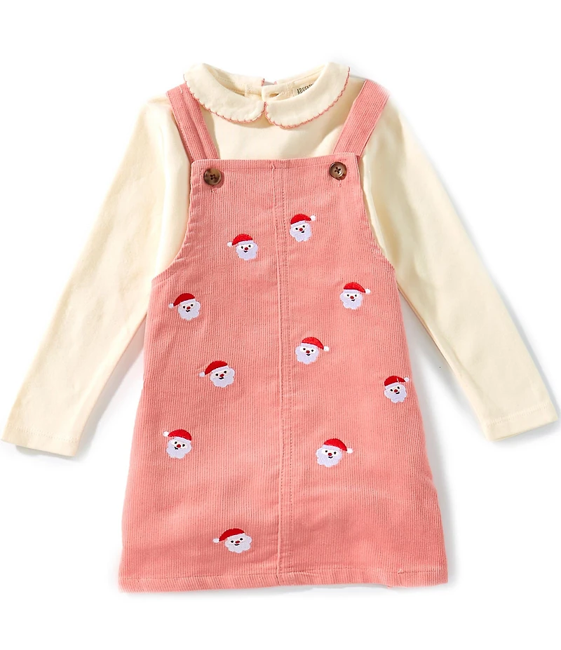Adventurewear 360 Baby Girls Santa Schiffli Dress Set