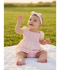 Adventurewear 360 Baby Girls Smocked Eyelet Dress