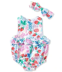 Adventurewear 360 Baby Girls Stamp Print Bubble