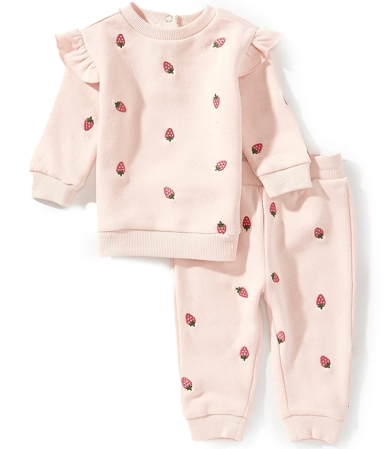Adventurewear 360 Baby Girls Strawberry Sweat Set