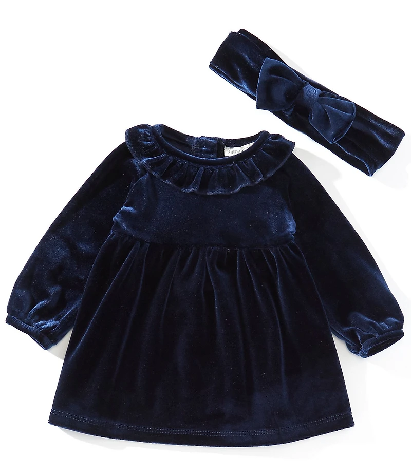 Adventurewear 360 Baby Girls Velvet Ruffle Dress