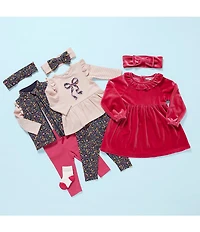 Adventurewear 360 Baby Girls Velvet Ruffle Dress