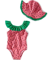 Adventurewear 360 Baby Girls Watermelon Print One-Piece Swimsuit