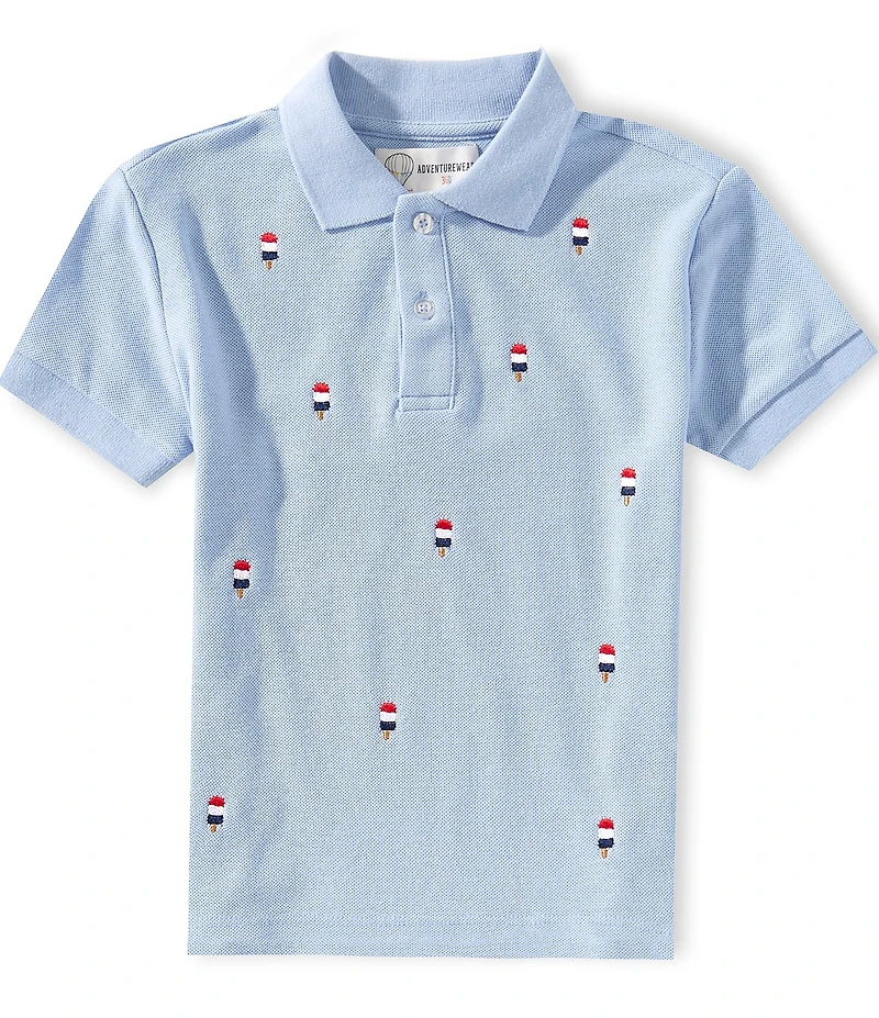 Adventurewear 360 Little Boys Bomb Pop Schifli Knit Polo Shirt