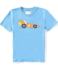 Adventurewear 360 Little Boys Carrot Racecar Applique Short Sleeve T-Shirt