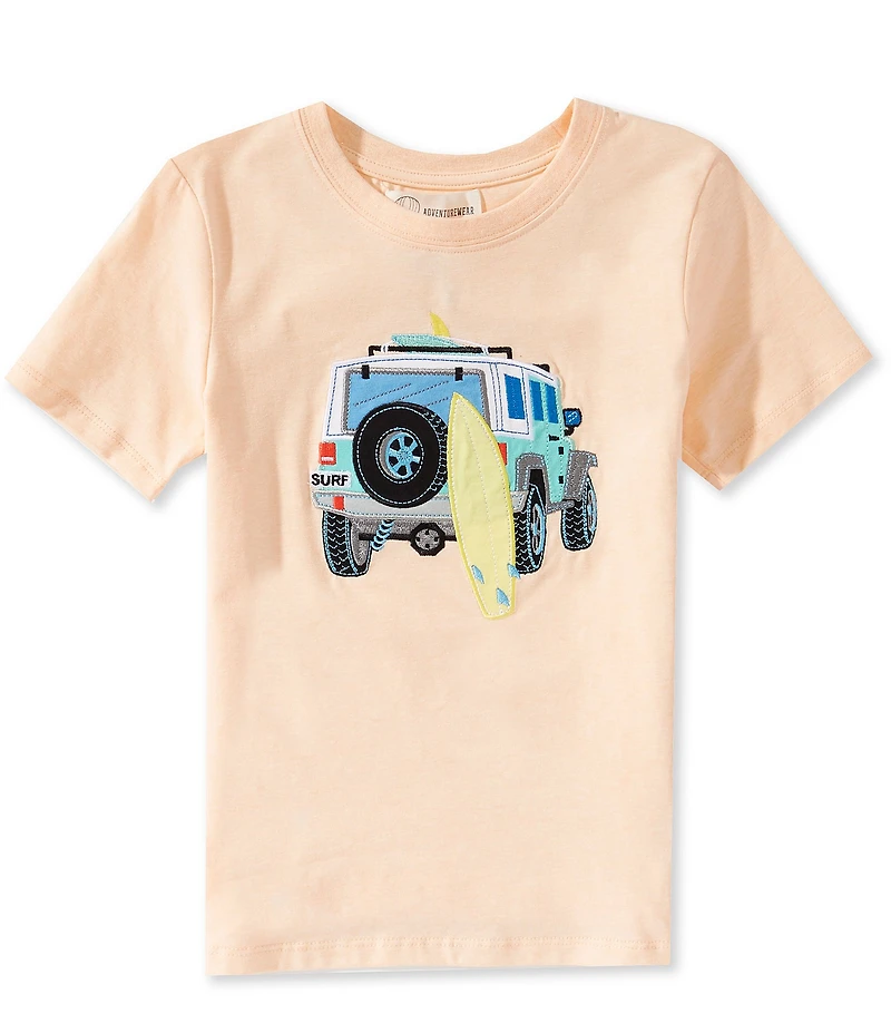 Adventurewear 360 Little Boys Jeep Applique Short Sleeve T-Shirt