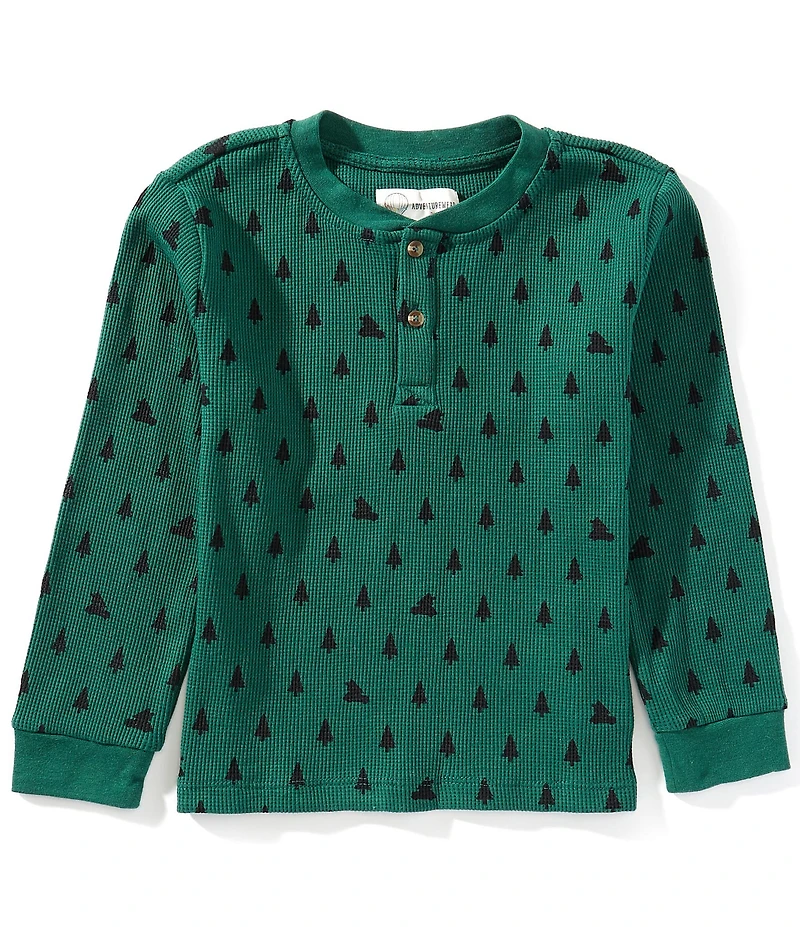 Adventurewear 360 Little Boys Printed Thermal Henley