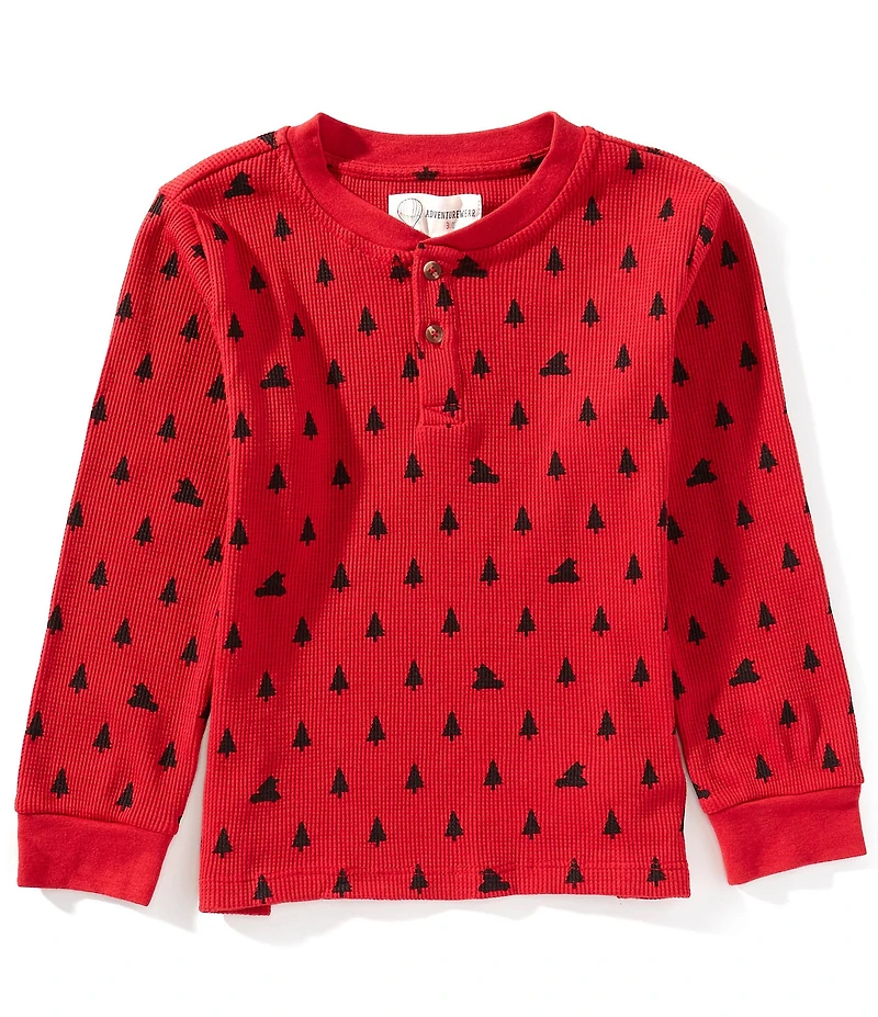 Adventurewear 360 Little Boys Printed Thermal Henley