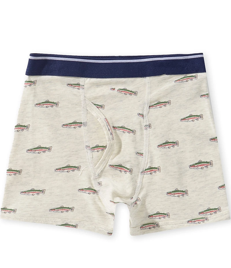 Adventurewear 360 Little Boys Rainbox Trout Print Boxer Briefs