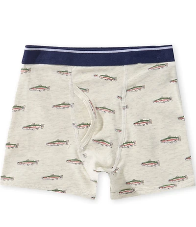 Adventurewear 360 Little Boys Rainbox Trout Print Boxer Briefs