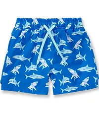 Adventurewear 360 Little Boys Shark Print Swim Trunks