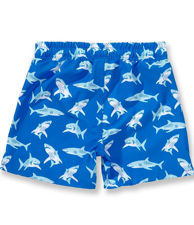 Adventurewear 360 Little Boys Shark Print Swim Trunks