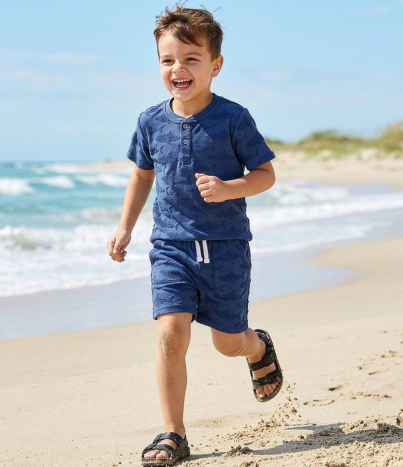 Adventurewear 360 Little Boys Terry Shark Shorts