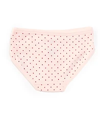Adventurewear 360 Little Girls Polka Dot Contrasting Trim Print Panties