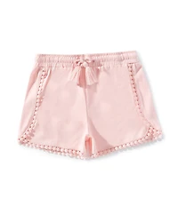 Adventurewear 360 Little Girls Bobble Trim Pull-On Shorts