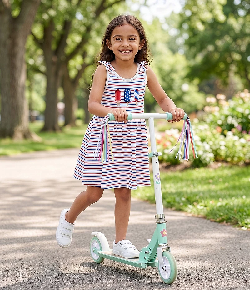 Adventurewear 360 Little Girls Americana Popsicle Dress With Sunglasses