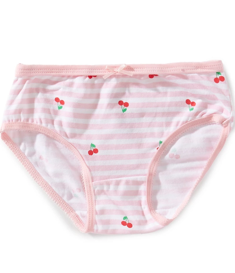 Adventurewear 360 Little Girls Cherry Stripe Cotton Panties