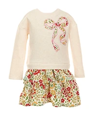 Adventurewear 360 Little Girls French Long Sleeve Terry Dress