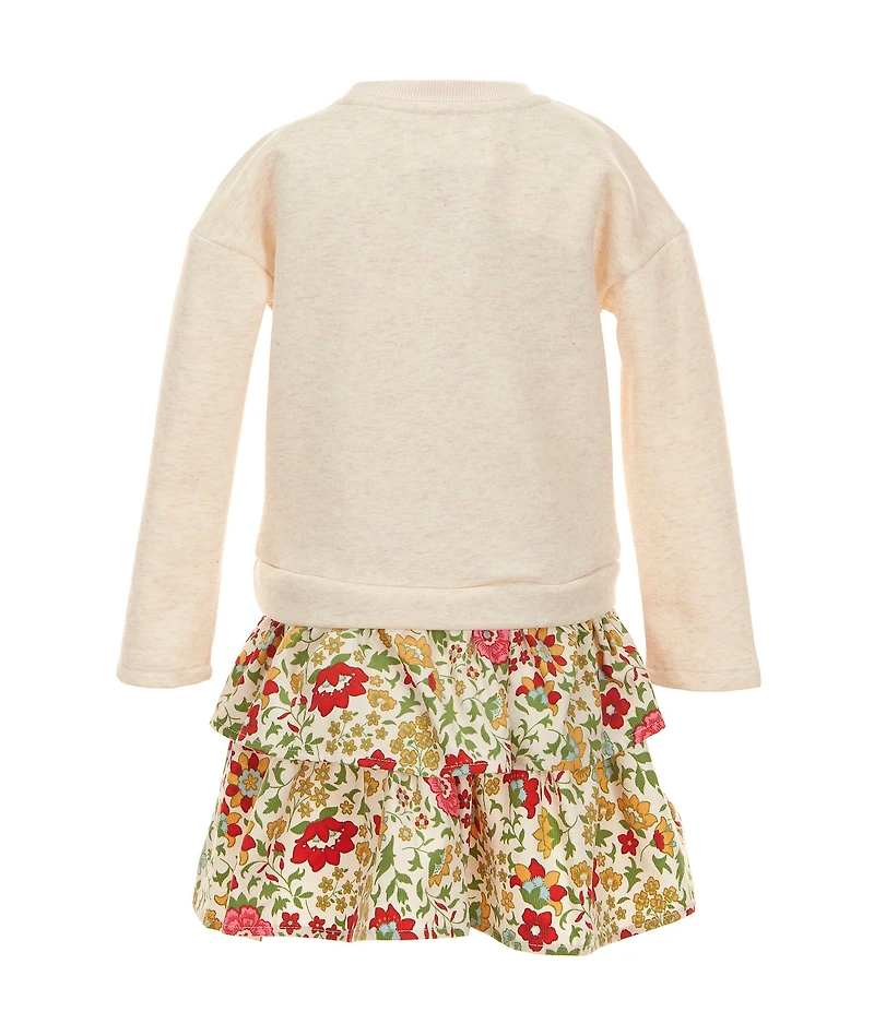 Adventurewear 360 Little Girls French Long Sleeve Terry Dress