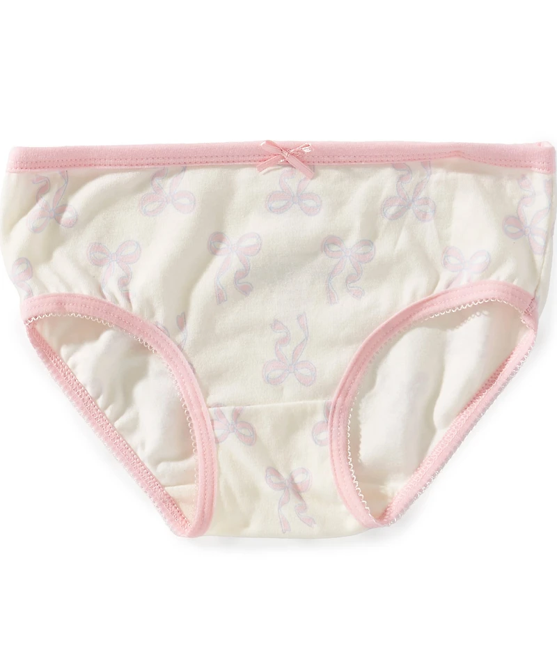 Adventurewear 360 Little Girls Printed Bow Cotton Brief Panties