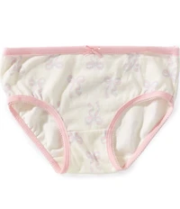 Adventurewear 360 Little Girls Printed Bow Cotton Brief Panties