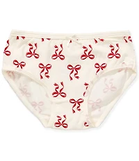 Adventurewear 360 Little Girls Printed Bow Cotton Brief Panties