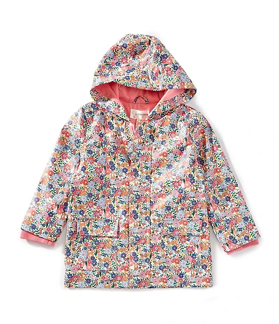 Adventurewear 360 Little Girls Puppy Floral Mini Rain Coat