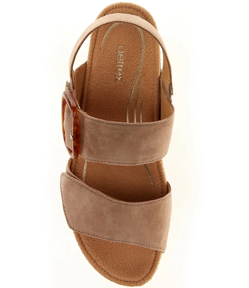 Aetrex Ashley Espadrille Platform Wedge Sandals