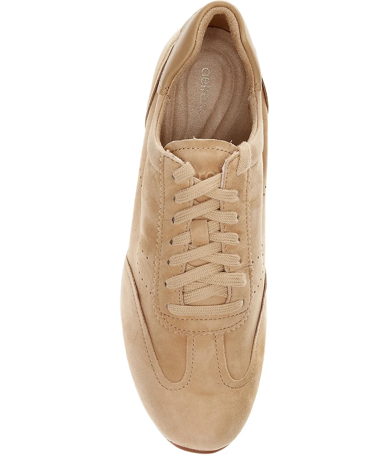 Aetrex Athena Suede Lace Up Sneakers