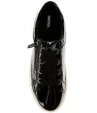 Aetrex Aubrey Side Zip Patent Leather Platform Sneakers