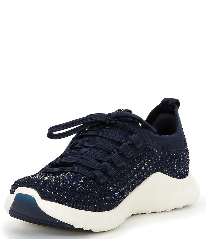Aetrex Carly Sparkle Knit Rhinestone Embellished Sneakers