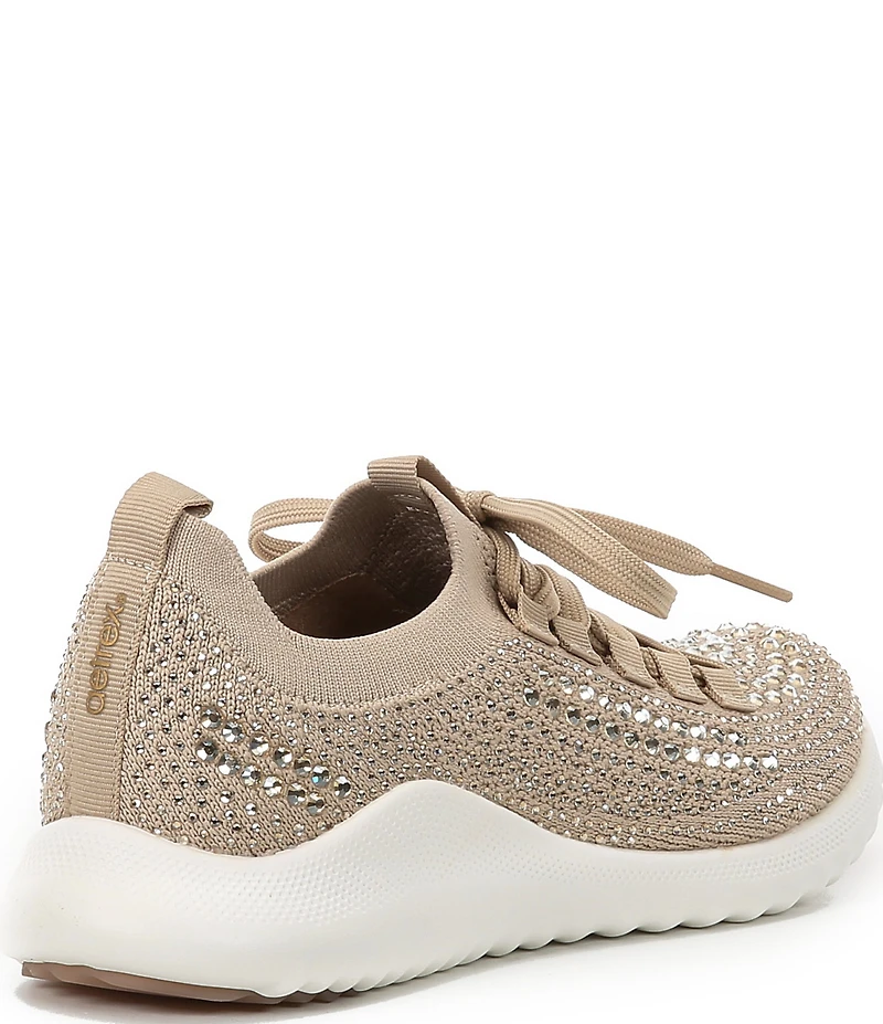 Aetrex Carly Sparkle Knit Rhinestone Embellished Sneakers