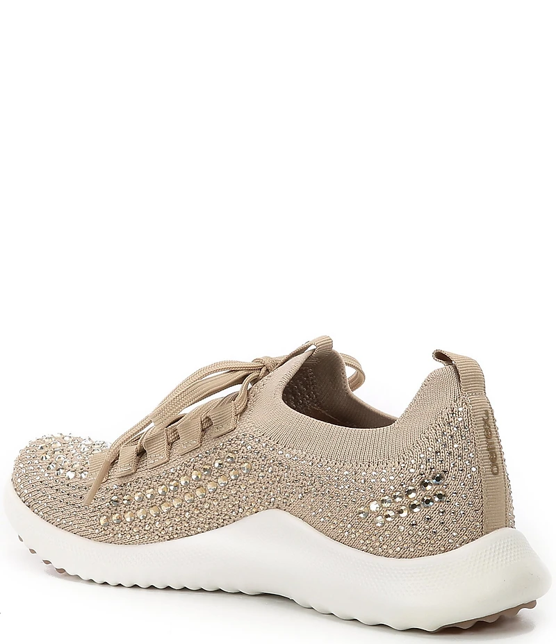 Aetrex Carly Sparkle Knit Rhinestone Embellished Sneakers