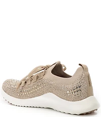 Aetrex Carly Sparkle Knit Rhinestone Embellished Sneakers
