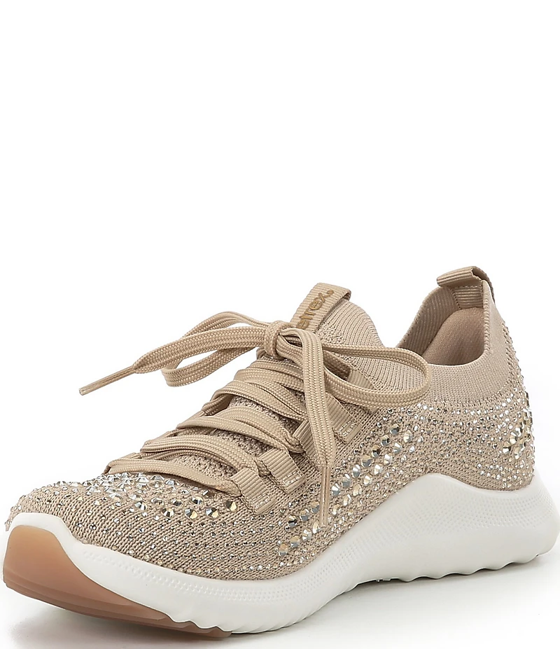 Aetrex Carly Sparkle Knit Rhinestone Embellished Sneakers