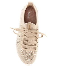Aetrex Carly Sparkle Knit Rhinestone Embellished Sneakers