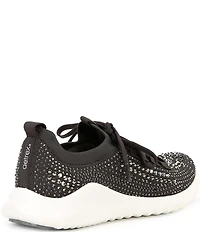 Aetrex Carly Sparkle Knit Rhinestone Embellished Sneakers