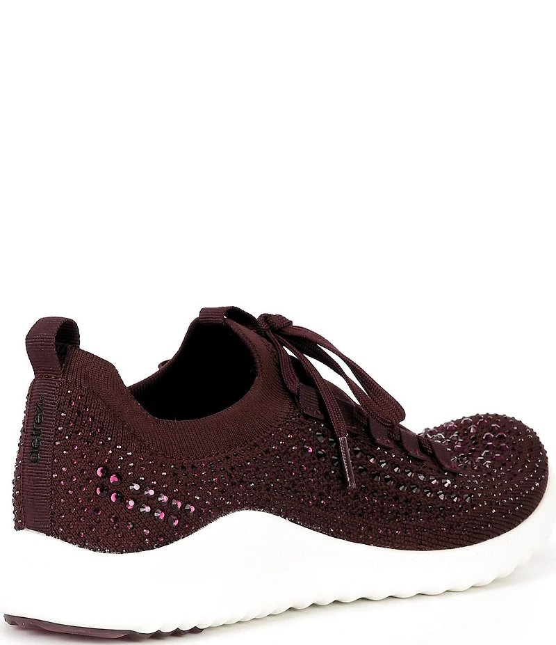 Aetrex Carly Sparkle Knit Rhinestone Embellished Sneakers