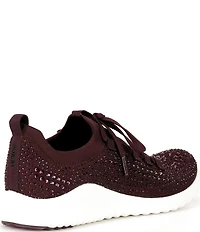 Aetrex Carly Sparkle Knit Rhinestone Embellished Sneakers