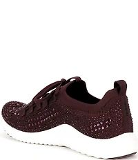 Aetrex Carly Sparkle Knit Rhinestone Embellished Sneakers