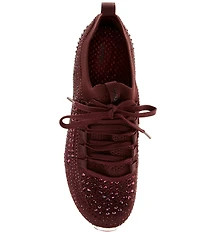Aetrex Carly Sparkle Knit Rhinestone Embellished Sneakers