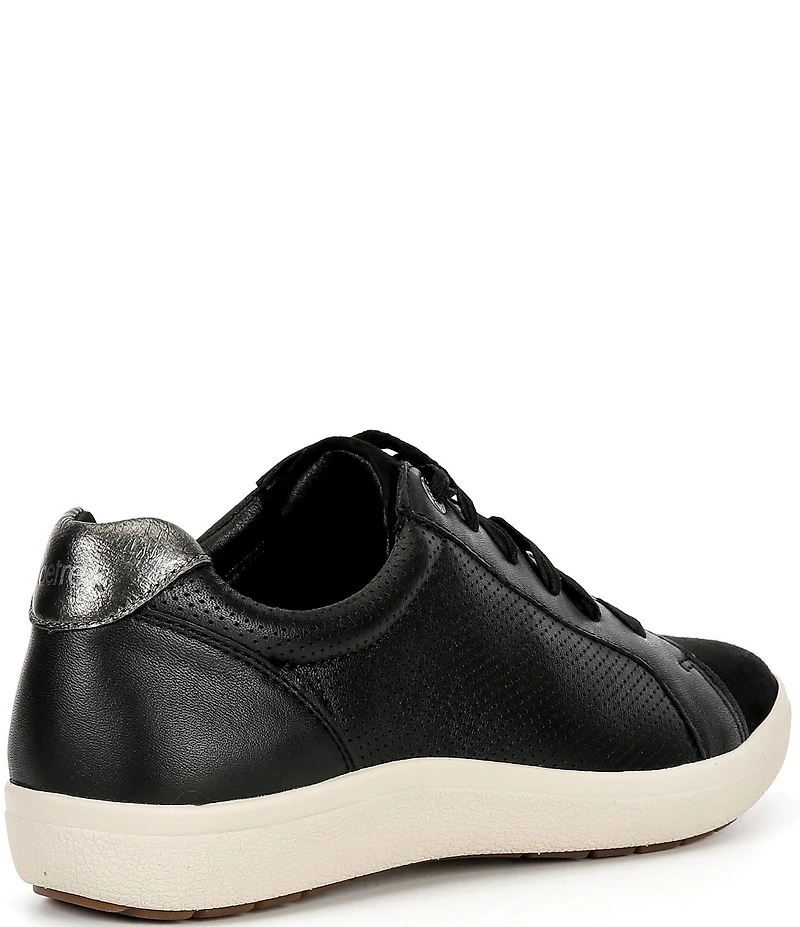 Aetrex Courtney Lace Up Perforated Leather Sneakers