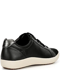 Aetrex Courtney Lace Up Perforated Leather Sneakers