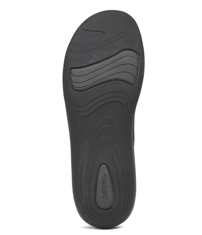 Aetrex Dana Leather Braided Detail Sneakers