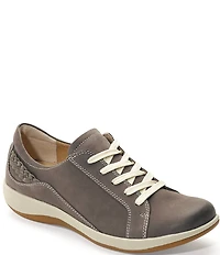 Aetrex Dana Leather Braided Detail Sneakers