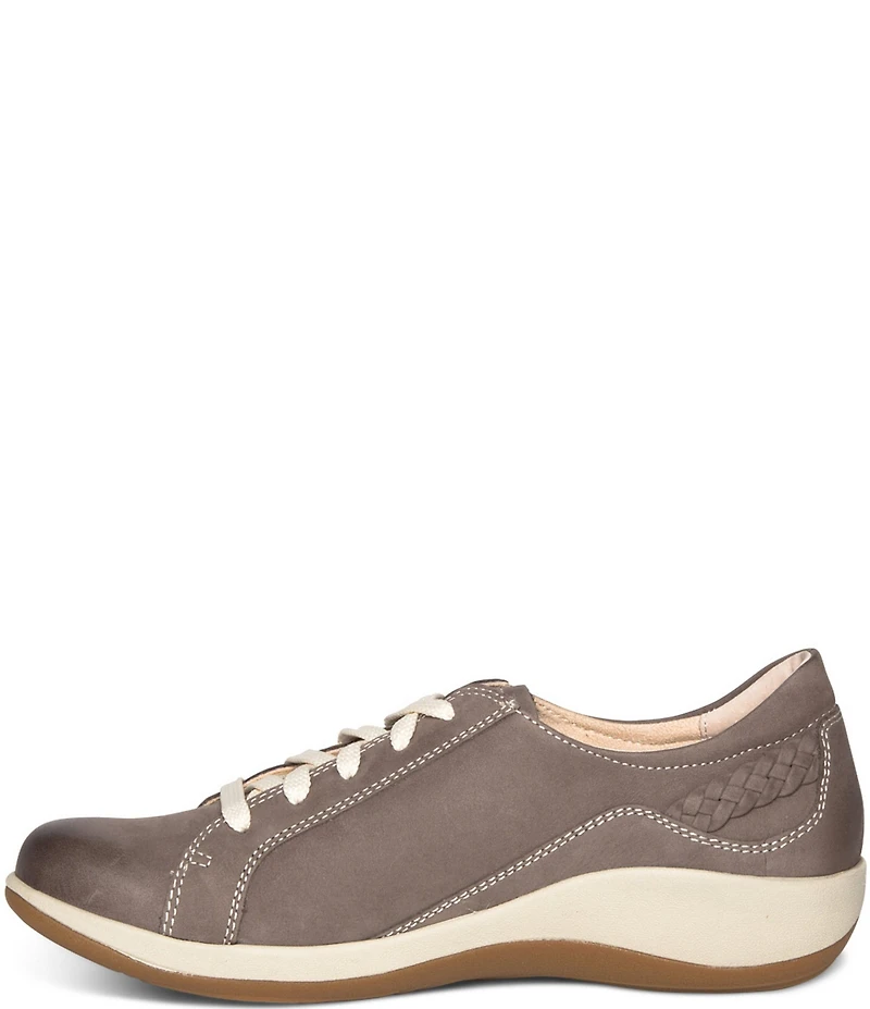 Aetrex Dana Leather Braided Detail Sneakers