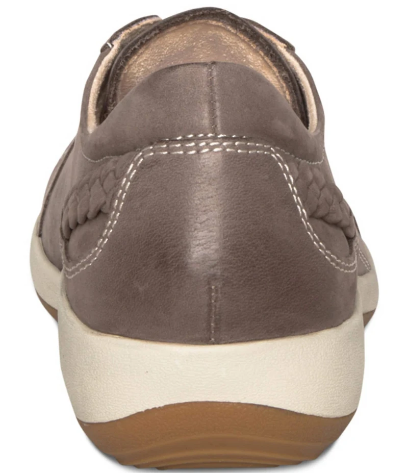 Aetrex Dana Leather Braided Detail Sneakers
