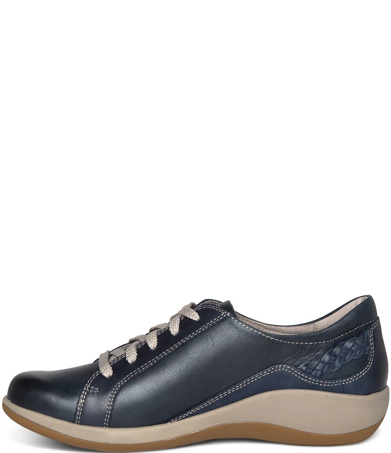 Aetrex Dana Leather Braided Detail Sneakers