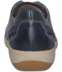 Aetrex Dana Leather Braided Detail Sneakers