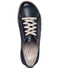 Aetrex Dana Leather Braided Detail Sneakers
